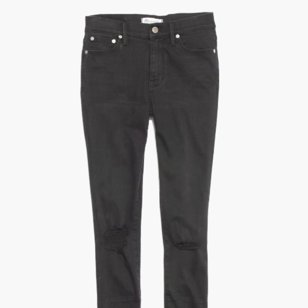 Madewell 8" Skinny Jeans 25 Black Frost